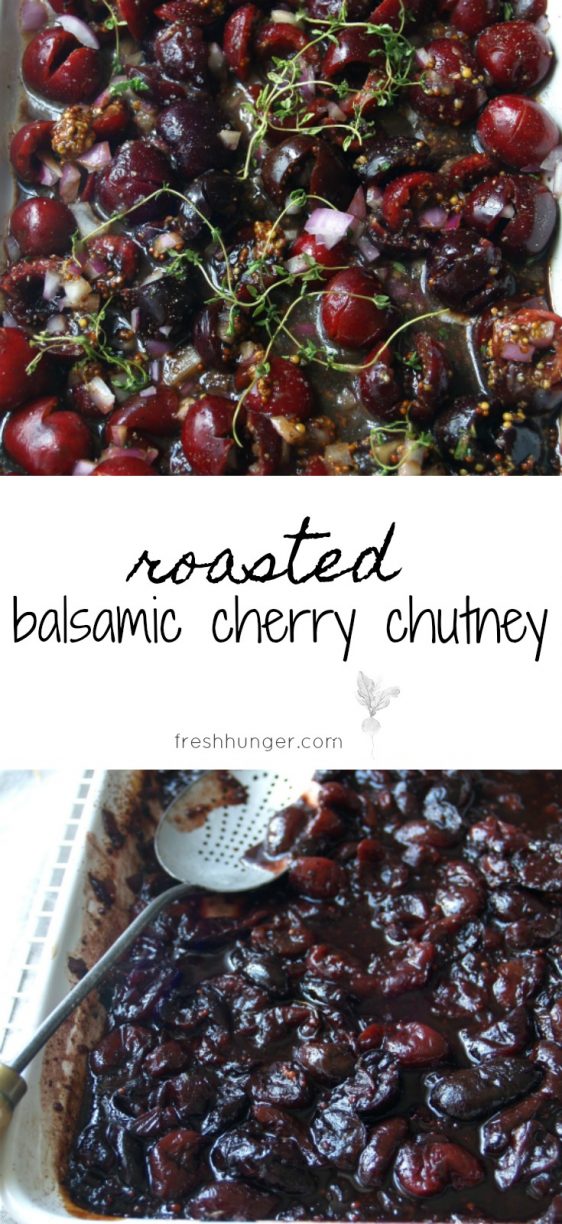 roasted balsamic cherry chutney