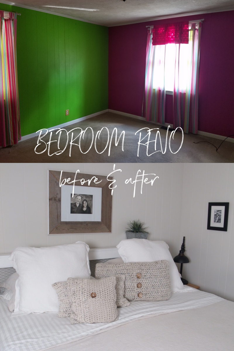 bedroom reno before & after 