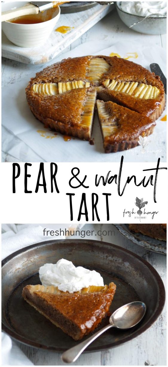 pear & walnut tart