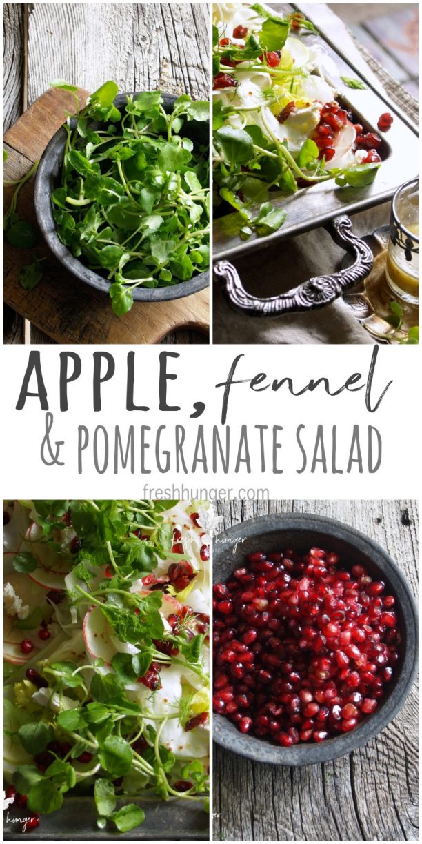 apple, fennel & pomegranate salad