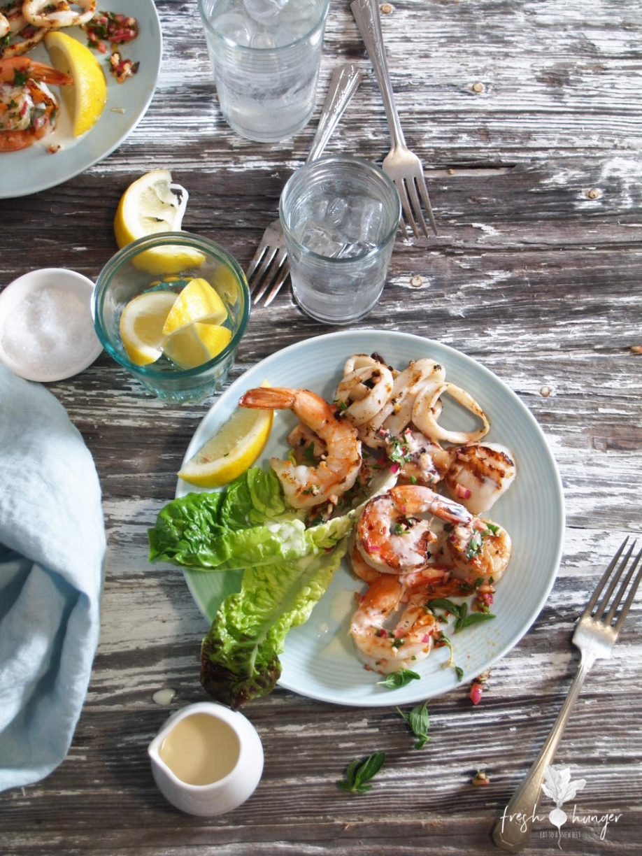 Lemon Oregano Seafood Salad 