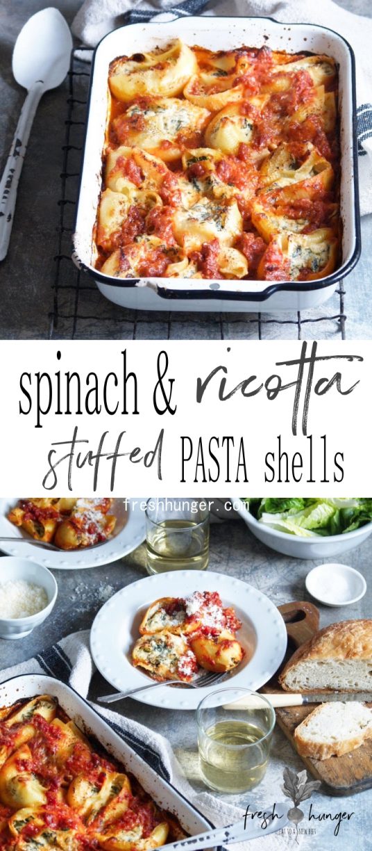 Spinach & Ricotta Stuffed Pasta Shells 