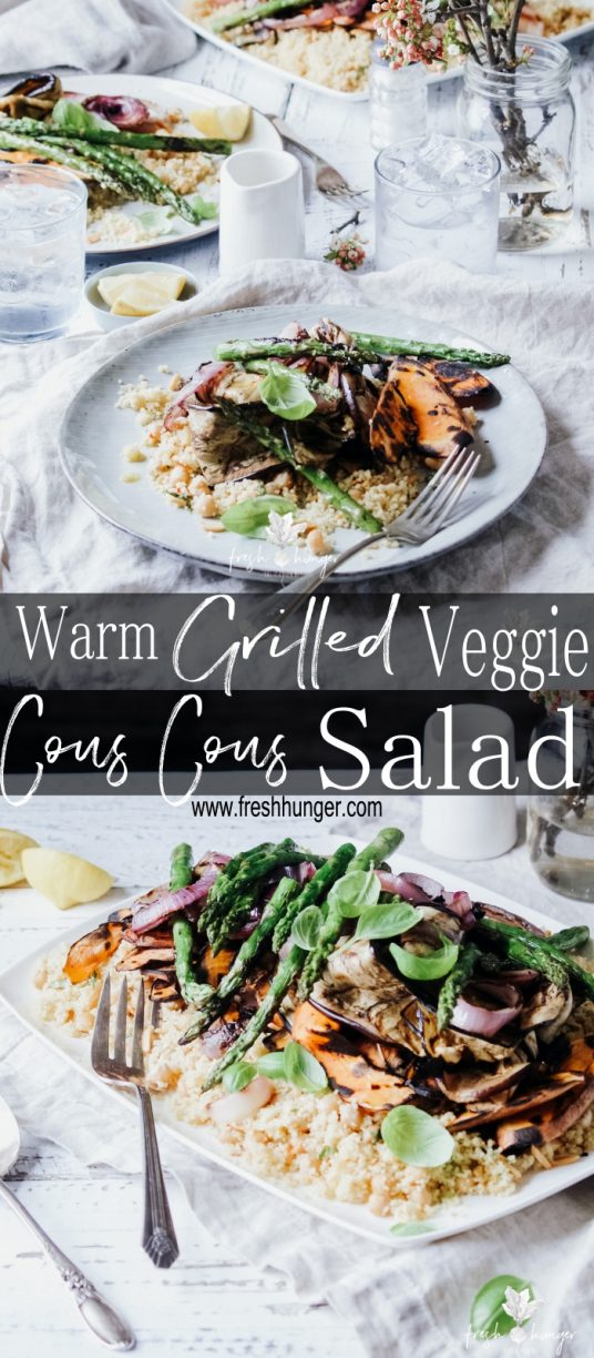 Warm Grilled Veggie Cous Cous Salad