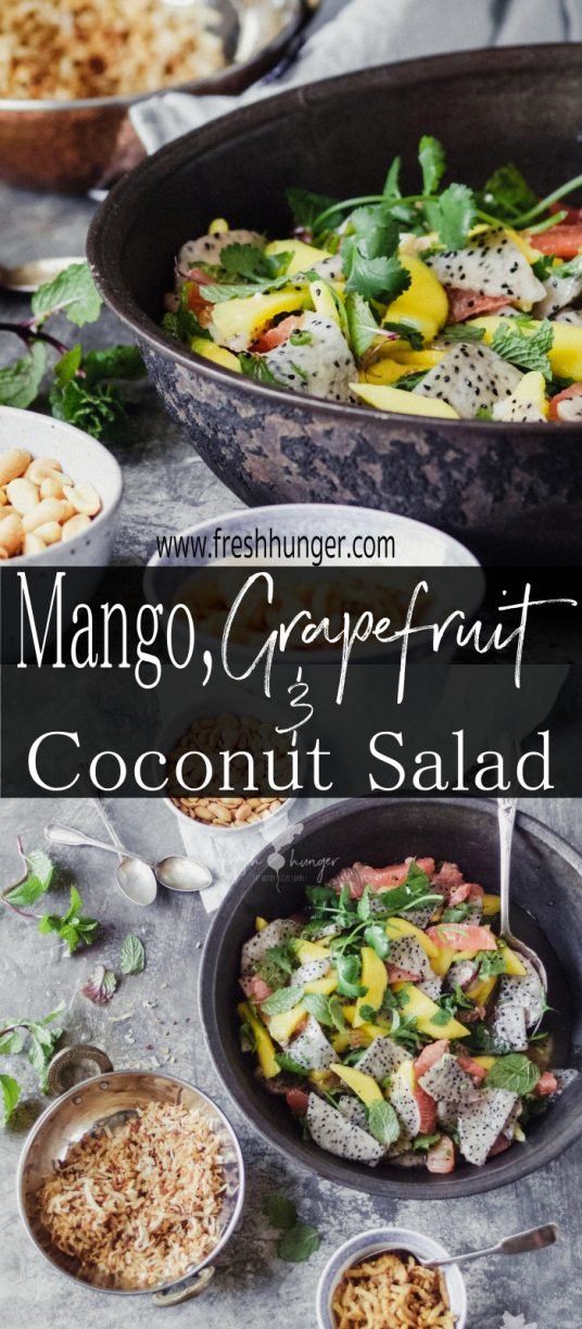 Mango, Grapefruit & Toasted Coconut Salad 