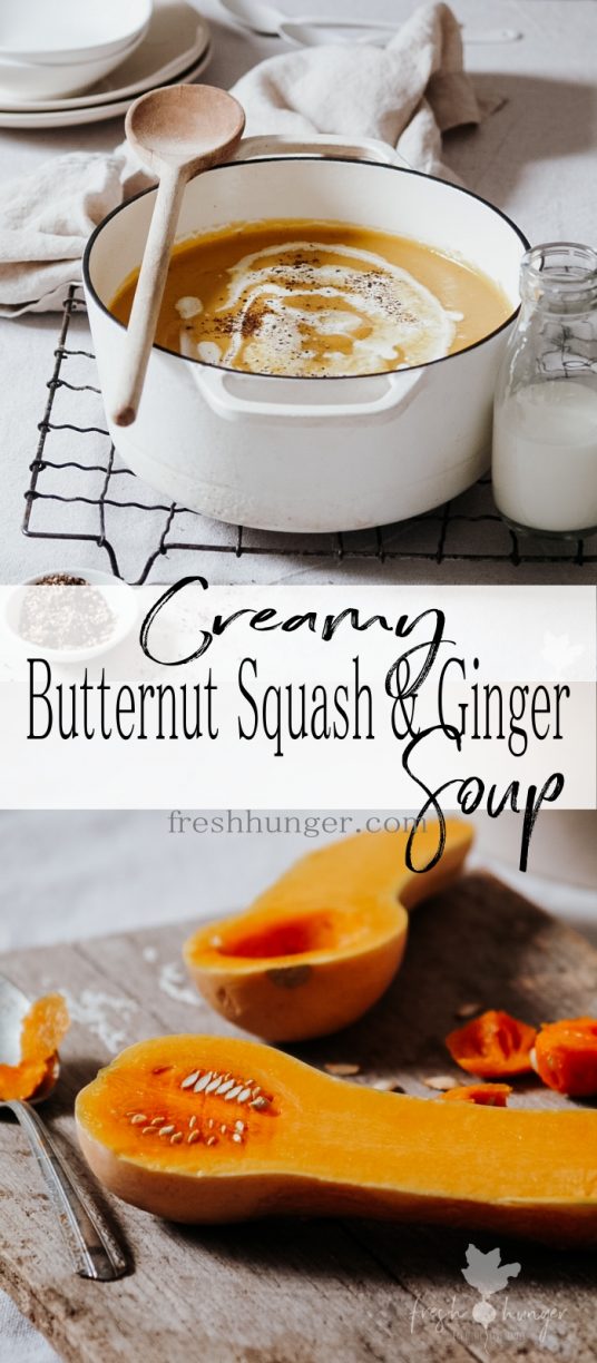 Creamy Butternut Squash & Ginger Soup