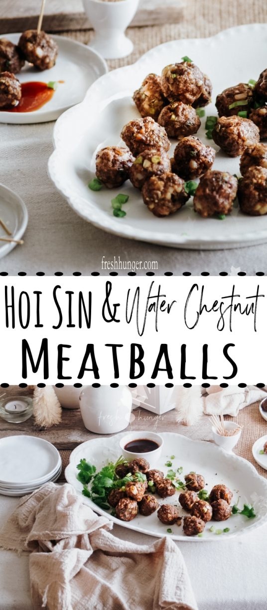 Hoisin & Water Chestnut Meatballs