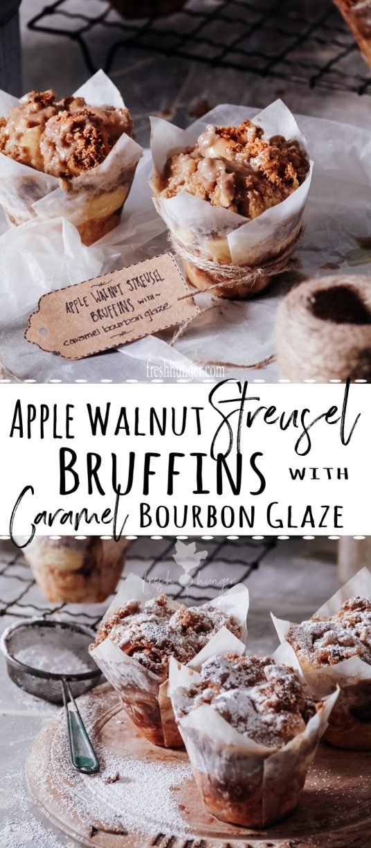 Spiced Apple & Walnut Pull Apart Bruffins