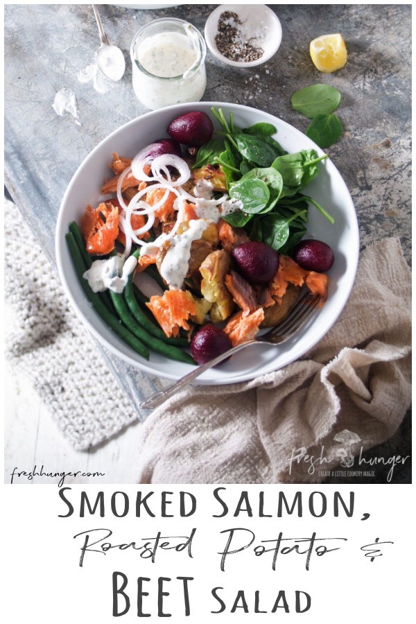 Smoked Salmon, Potato & Beet Salad