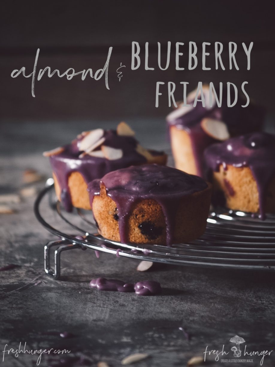 almond  blueberry friands