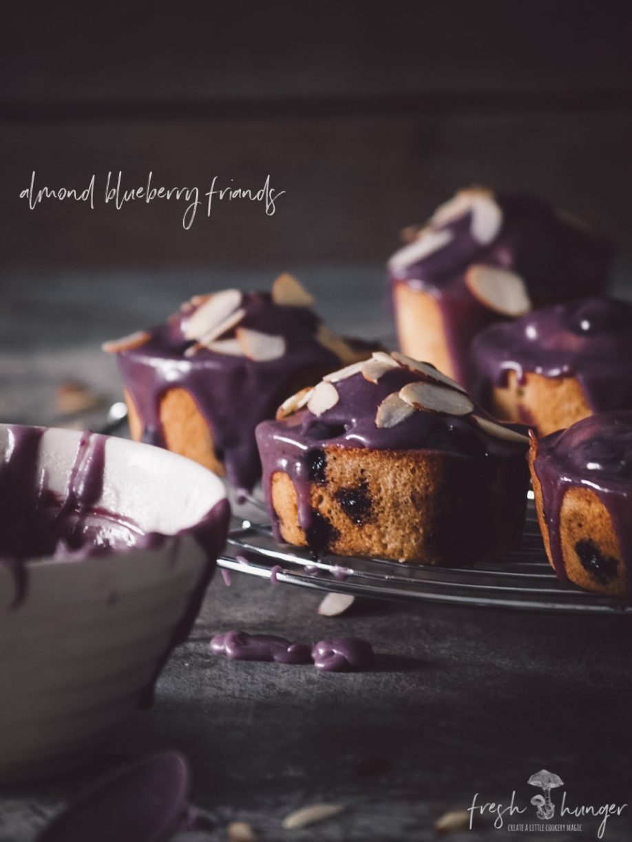 almond  blueberry friands