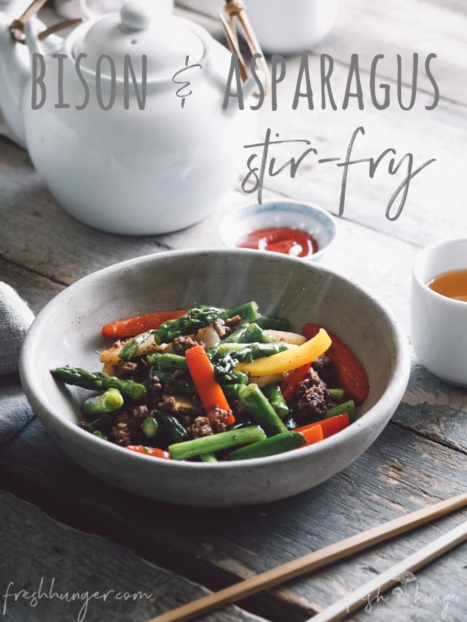bison & asparagus stir-fry
