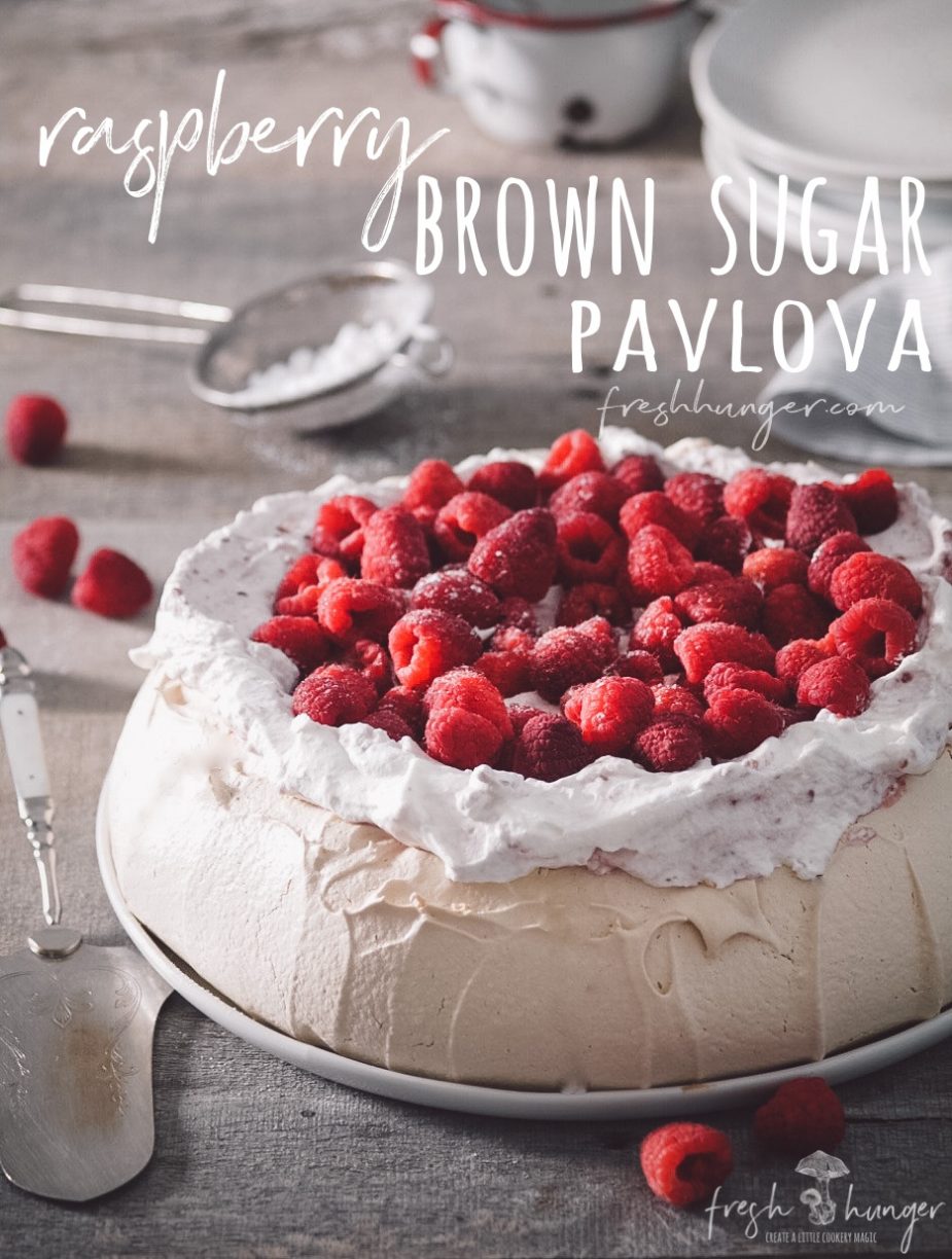 raspberry brown sugar pavlova
