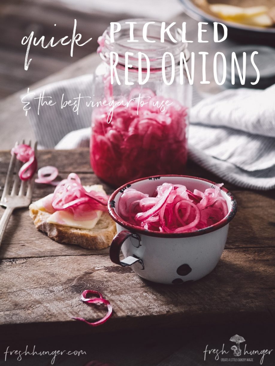 quick pickled red onions & the best vinegar to use
