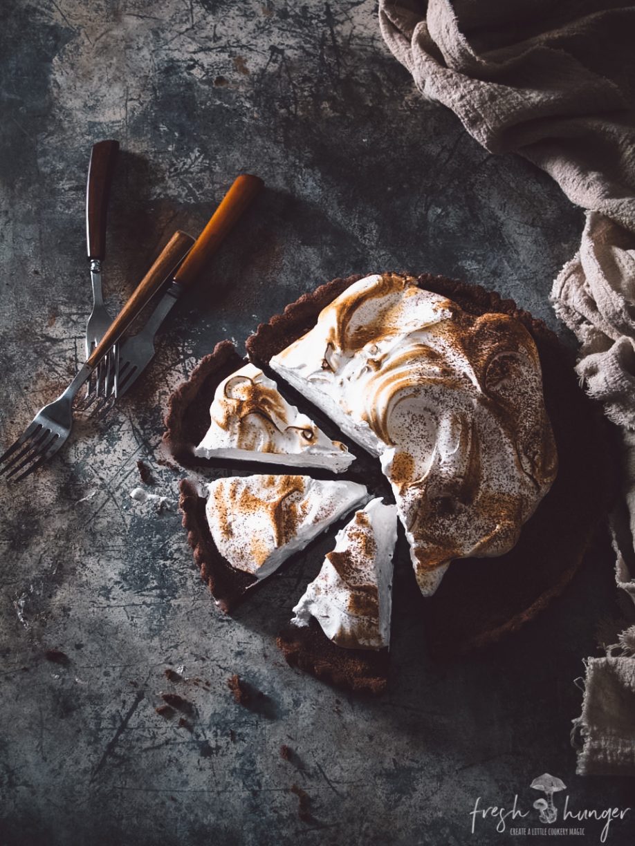 chocolate truffle meringue pie 